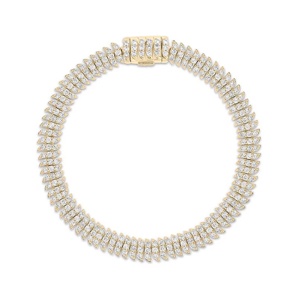 KAY Diamond S Link Tennis Bracelet 4 ct tw 14K Yellow Gold 7 KAY Diamond S Link Tennis Bracelet 4 ct tw 14K Yellow Gold 7
