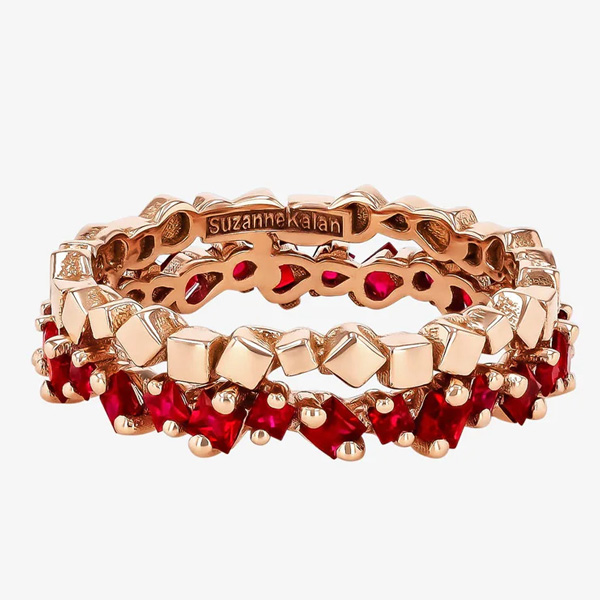 Suzanne Kalan golden mini ruby eternity band