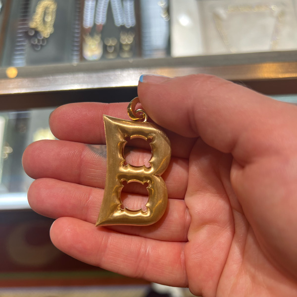 Marie Lichtenberg initial pendant