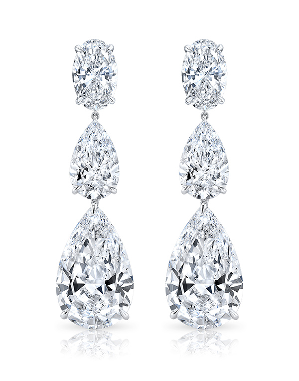 Rahaminov triple drop diamond earrings Rahaminov triple drop diamond earrings