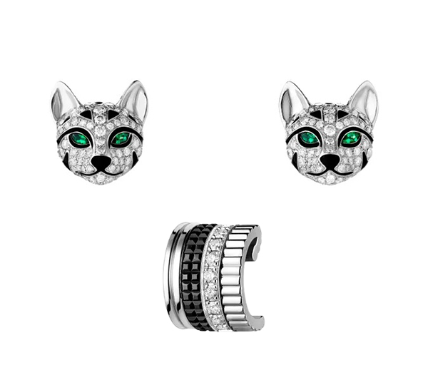 Colman Domingo Boucheron Fuzzy the Leopard Cat Earrings Colman Domingo Boucheron Fuzzy the Leopard Cat Earrings