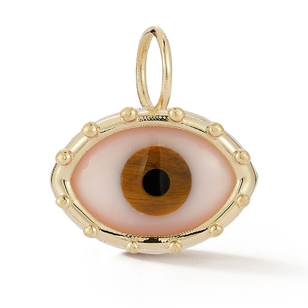 Garland Collection pink oval eye pendant Garland Collection pink oval eye pendant