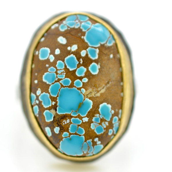 Lori Francescutti kingman turquoise ring Lori Francescutti kingman turquoise ring