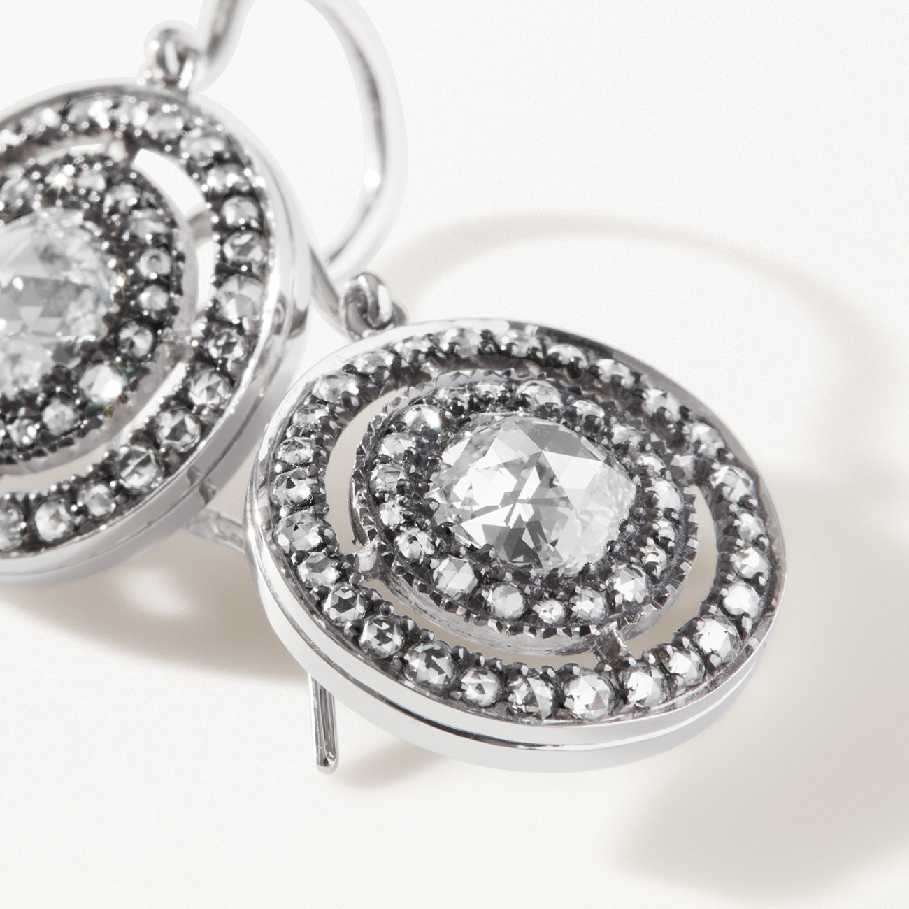 Oscar Massin rose cut LG earrings