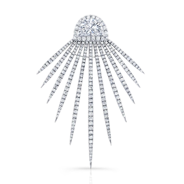 Rahaminov half moon brooch