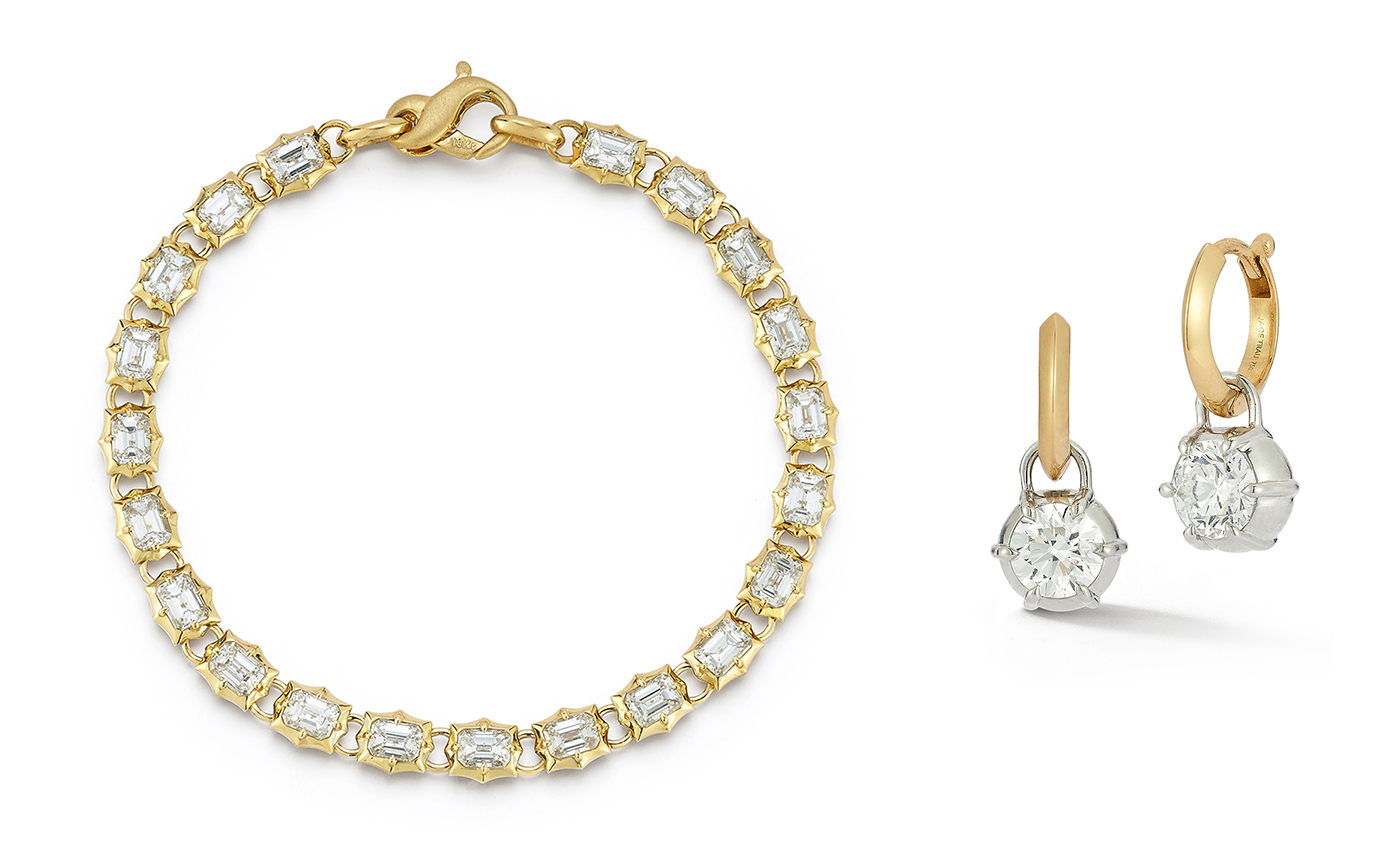 Jade Trau bracelet and earrings