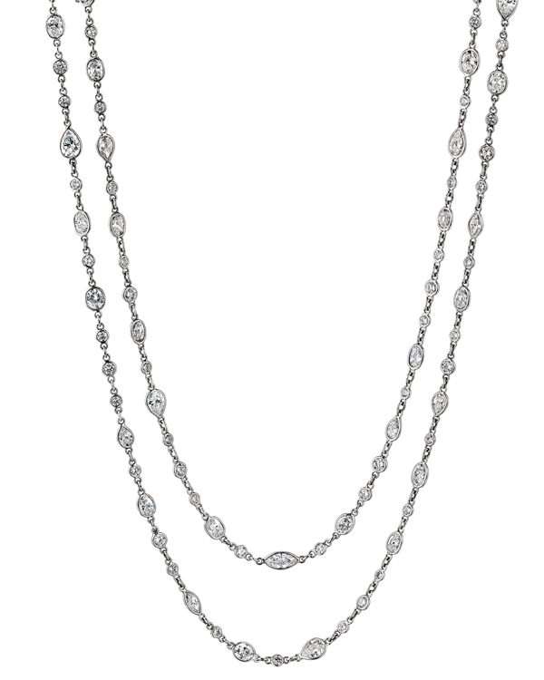 Oscar Heyman long diamond necklace