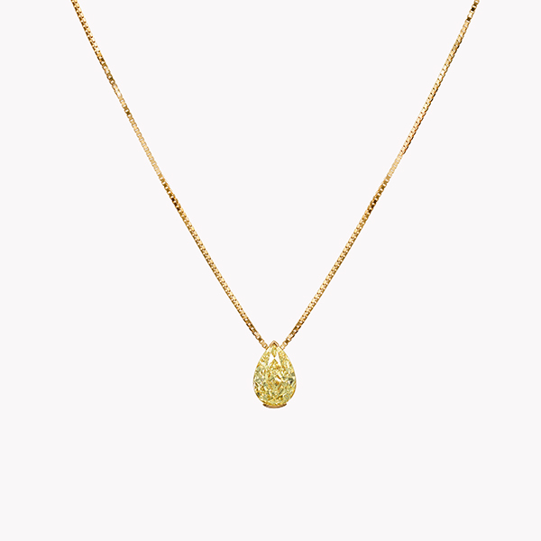 Material Good Muse yellow diamond necklace