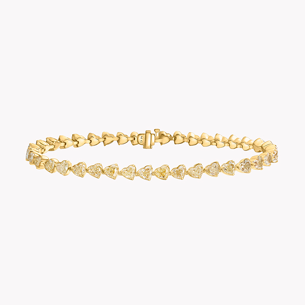 Material Good yellow diamond bracelet