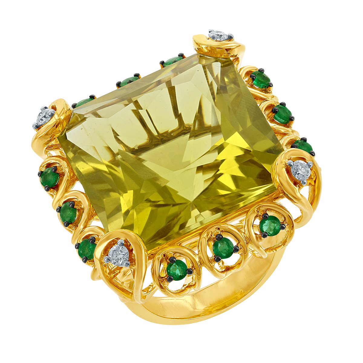 Lali Jewels lemon quartz cocktail ring Lali Jewels lemon quartz cocktail ring