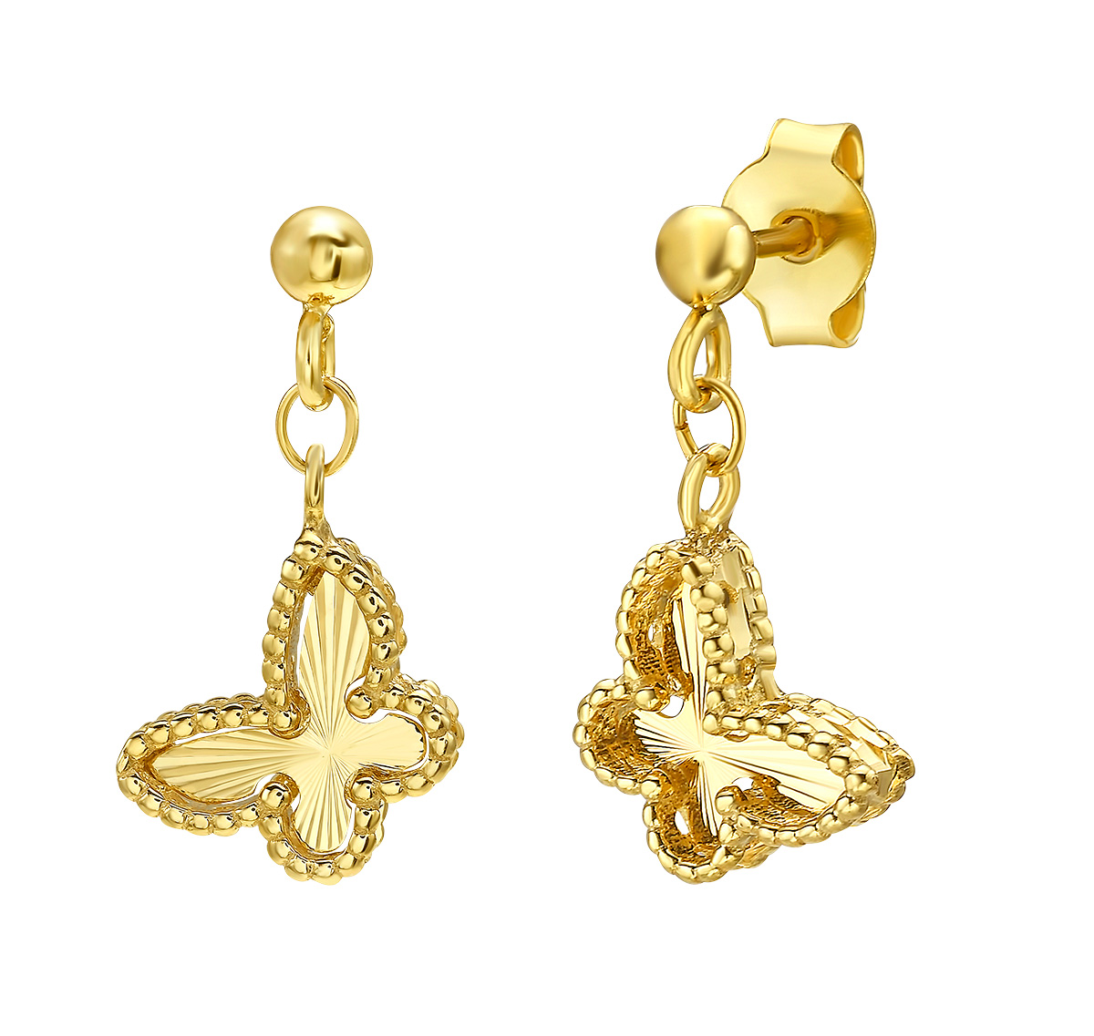 Phillip Gavriel for Royal Chain popcorn petite butterfly earrings Phillip Gavriel for Royal Chain popcorn petite butterfly earrings