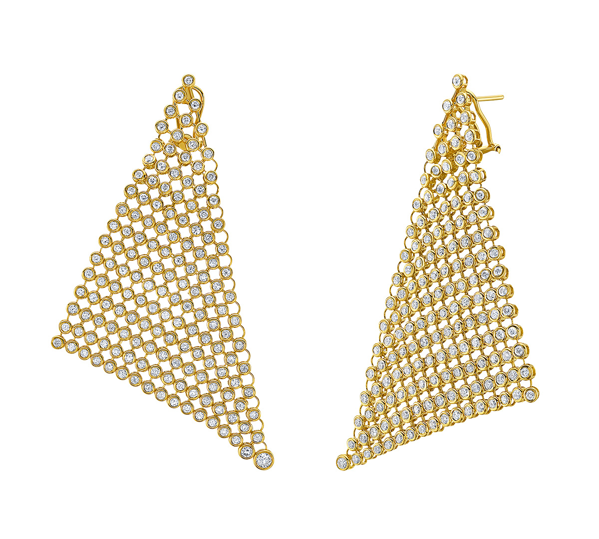 Ruchi New York sole diamond mesh earrings Ruchi New York sole diamond mesh earrings
