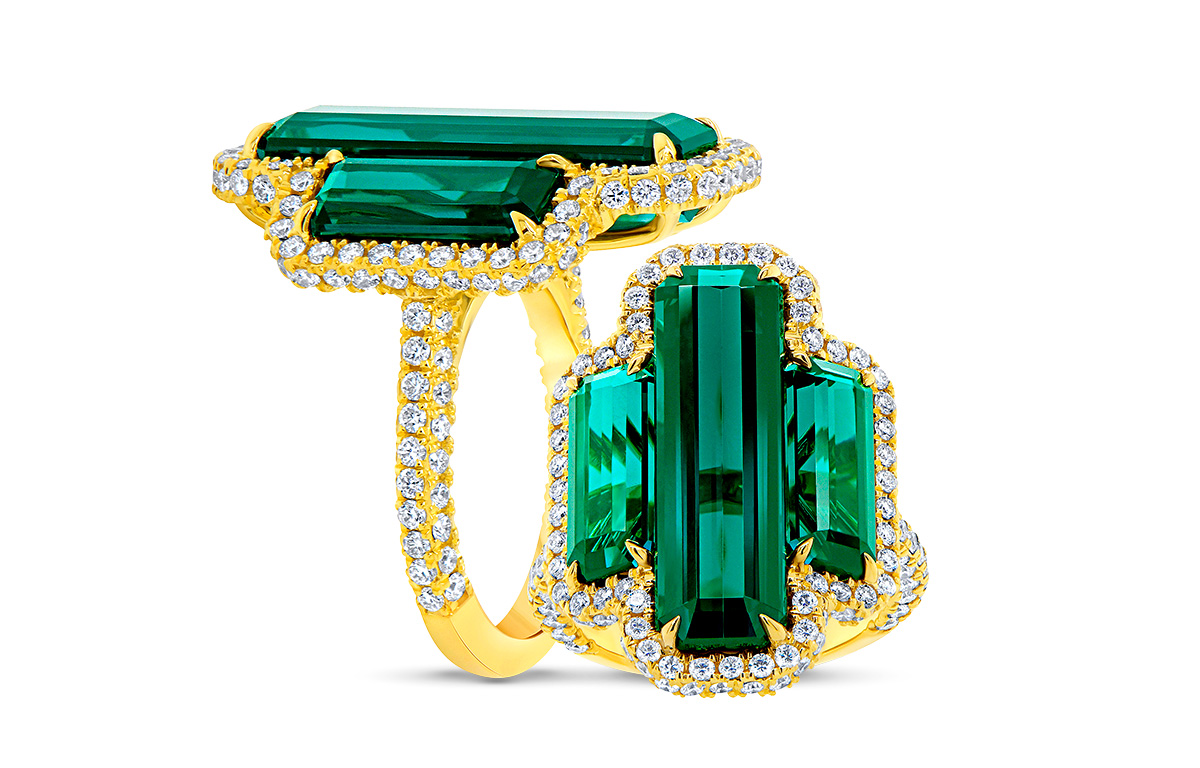 Best Ring Uneek tailored tourmalines ring