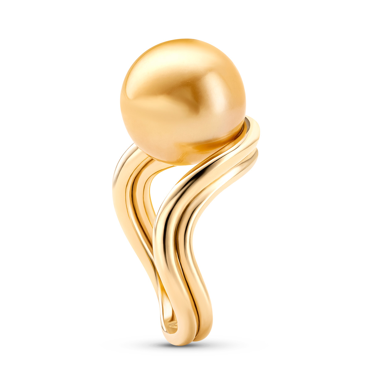 Pearl Jewelry Vanessa Fernandez south sea golden curva ring