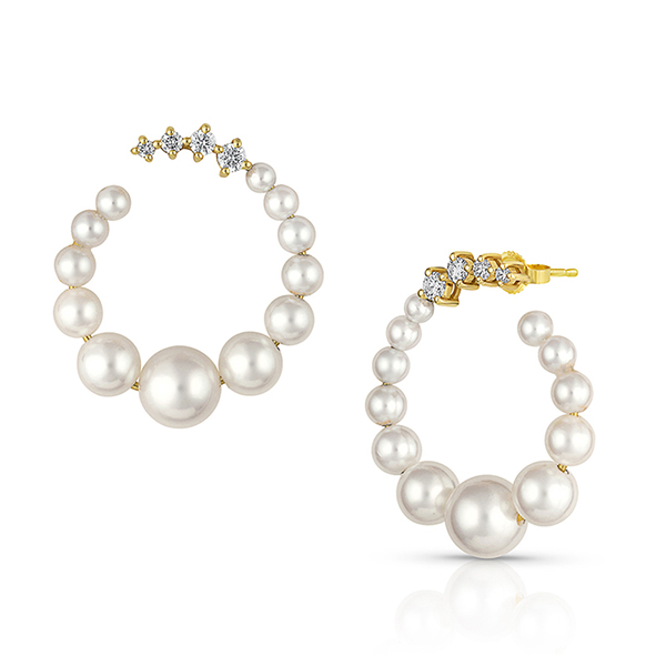 Baggins baby akoya hoops