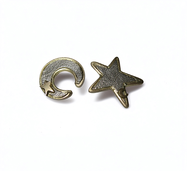 moon star platinum earrings white Saskia Shutt