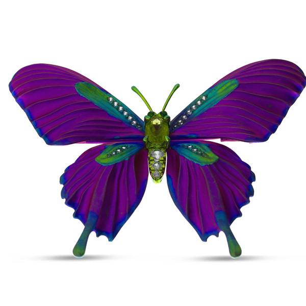 Brevani purple butterfly