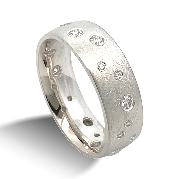 Chris Ploof Modern Electrum diamond ring