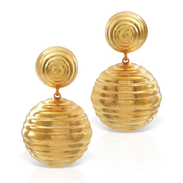 Lalounis gold earrings