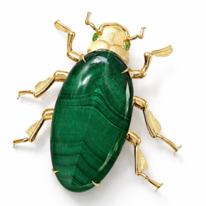 Parlé beetle brooch