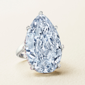 The Azure Blue diamond going to auction at Christie's